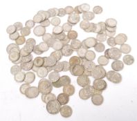 COLLECTION OF PRE 1947 BRITISH SIXPENCE & SHILLING COINS