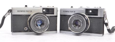 OLYMPUS - TWO OLYMPUS TRIP 35 VIEWFINDER CAMERAS