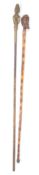TWO EARLY 20TH CENTURY WALKING STICKS / SWAGGER CANES