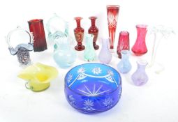 COLLECTION OF MID CENTURY EUROPEAN ART GLASS