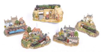 DANBURY MINT - COUNTRY LINES COLLECTION - TRAIN RESIN FIGURES
