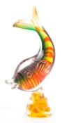 MURANO - VINTAGE 1970S CENTREPIECE ART GLASS FISH ORNAMENT