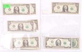 COLLECTION OF US DOLLAR UNCIRCULATED BANKNOTES