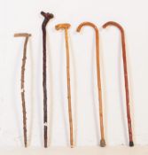 COLLECTION OF 20TH CENTURY WALKING STICK / SWAGGER CANES