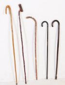 COLLECTION OF VINTAGE 20TH CENTURY WALKING STICKS / CANES