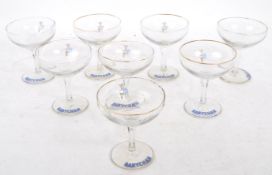 BABYCHAM - COLLECTION OF EIGHT COUPE GLASSES