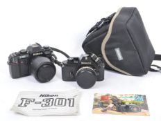 NIKON - TWO 20TH CENTURY 35MM SLR CAMERAS