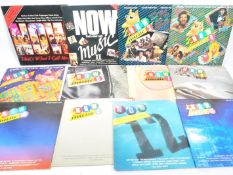 COLLECTION OF NOW THATS WHAT I CALL MUSIC VINYL ALBUM RECORDS
