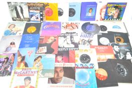 COLLECTION OF LATER 20TH CENTURY 45 RPM VINYL SINGLE RECORDS