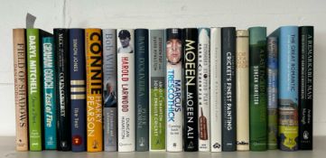 CRICKET INTEREST. COLLECTION OF MODERN FIRST EDITION BOOKS