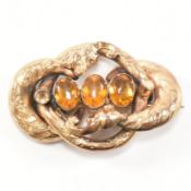 19TH CENTURY PINCHBECK & PASTE BROOCH PIN