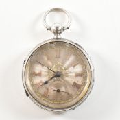 19TH CENTURY HALLMARKED CHESTER OPEN FACE POCKET WATCH