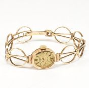 ART DECO LADIES 9CT GOLD DRESS COCKTAIL WRISTWATCH