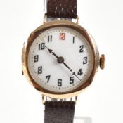 HALLMARKED 1920S GOLD WRISTWATCH