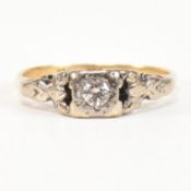 EDWARDIAN 18CT GOLD & DIAMOND SOLITAIRE RING