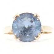 HALLMARKED 9CT GOLD & SYNTHETIC SPINEL RING