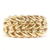 19TH CENTURY VICTORIAN HALLMARKED 18CT GOLD KEEPER RING