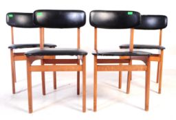 FOUR MID CENTURY DANISH DINING INSPIRED DINING CHAIRS