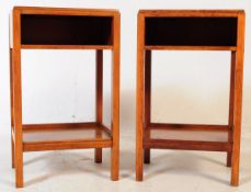 PAIR OF MID CENTURY AIR MINISTRY MANNER BEDSIDE TABLES