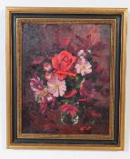 JOHN CODNER - OIL ON CANVAS BOUQUET PAINTING