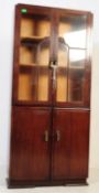 1940S POST WAR ART DECO BOOKCASE DISPLAY CABINET
