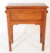 19TH CENTURY OAK WOOD WORK BOX SEWING BOX