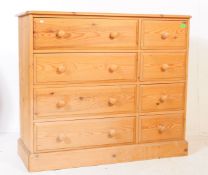 CONTEMPORARY COUNTRY PINE LARGE CHEST OF DRAWERS