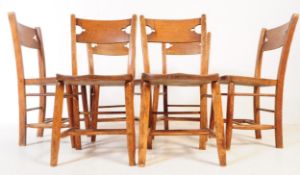 SET OF SIX VICTORIAN BEECH & ELM WINDSOR DINING CHAIRS