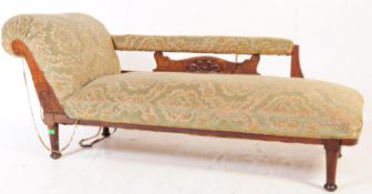 VICTORIAN 19TH CENTURY MAHOGANY CHAISE LONGUE DAY BED