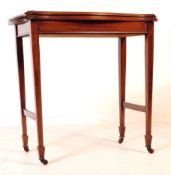EDWARDIAN MAHOGANY FOLD OVER GAMES / CARD TABLE