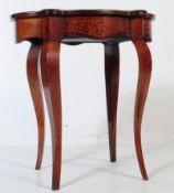 19TH CENTURY FRENCH MARQUETRY GILT MOUNTED TABLE
