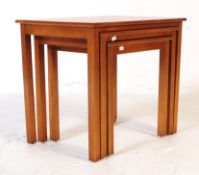 BRITISH MODERN DESIGN - RETRO TEAK NEST OF TABLE