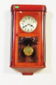 EARLY 20TH CENTURY FRENCH 8-DAY WALL CLOCK