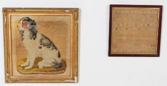 VICTORIAN NEEDLEPOINT SAMPLE & LATER EXAMPLE