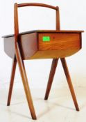 MID 20TH CENTURY TEAK WOOD SEWING BOX