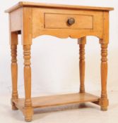 VICTORIAN 19TH CENTURY COUNTRY PINE HALL SIDE TABLE
