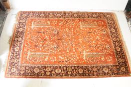 VINTAGE 20TH CENTURY PERSIAN ISLAMIC CARPET FLOOR RUG