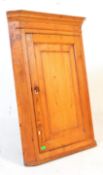 19TH CENTURY COUNTRY PINE HANGING CORNER CABINET