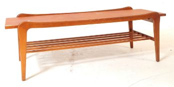 BRITISH MODERN DESIGN - MID 20TH CENTURY TEAK COFFEE TABLE