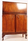 POST WAR ART DECO WALNUT COCKTAIL DRINKS CABINET