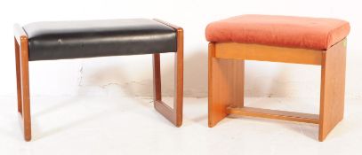 TWO MID 20TH CENTURY RETRO FOOTSTOOLS