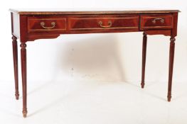GEORGE III REVIVAL MAHOGANY LADIES WRITING TABLE DESK