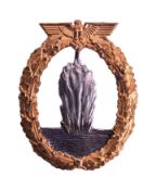 WWII SECOND WORLD WAR KRIEGSMARINE MINESWEEPER BADGE