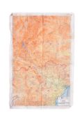 WWII SECOND WORLD WAR SILK ESCAPE MAP - FRENCH INDO CHINA