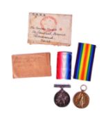 WWI FIRST WORLD WAR MEDAL PAIR