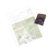 VIETNAM WAR ERA COMPASS AND JUNGLE MAP