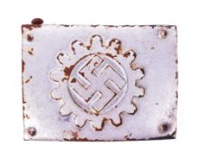 WWII SECOND WORLD WAR GERMAN FACTORY WORKERS BELT BUCKLE