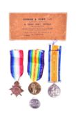WWI FIRST WORLD WAR MEDAL TRIO - WORCESTER REGIMENT