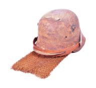 WWI FIRST WORLD WAR GERMAN MACHINE GUNNER VEIL & HELMET