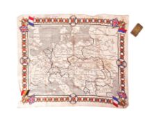 WWI FIRST WORLD WAR INTEREST CLOTH MAP & YPRES TRENCH ART